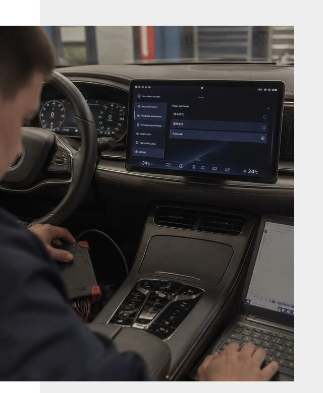 Русификация автомобиля BYD HAN для эксплуатации в Воткинске